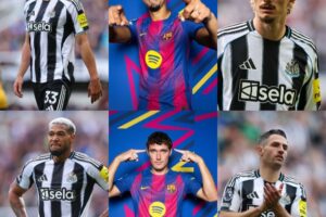 مواجهة نارية بين نيوكاسل وبرشلونة في دوري أبطال أوروبا.