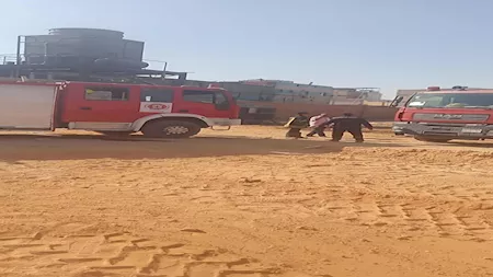 You are currently viewing السيطرة على حريق ضخم في مصنع أغذية بمدينة السادات