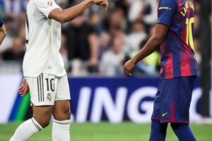 الكلاسيكو.. اشتباك بين لاعبي ريال مدريد وبرشلونة بسبب يامال