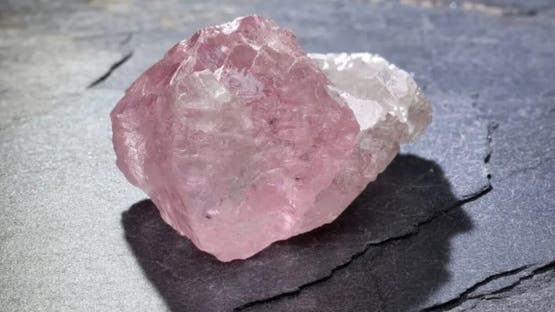 You are currently viewing ألماسة نادرة “نصف وردية”.. اكتشاف مذهل لأكبر ألماسة من نوعها في التاريخ!